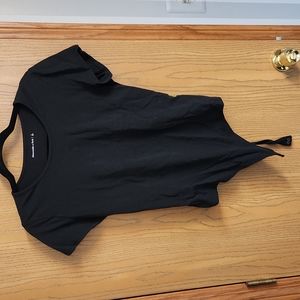 Abercrombie black crew neck short sleeve body suit large